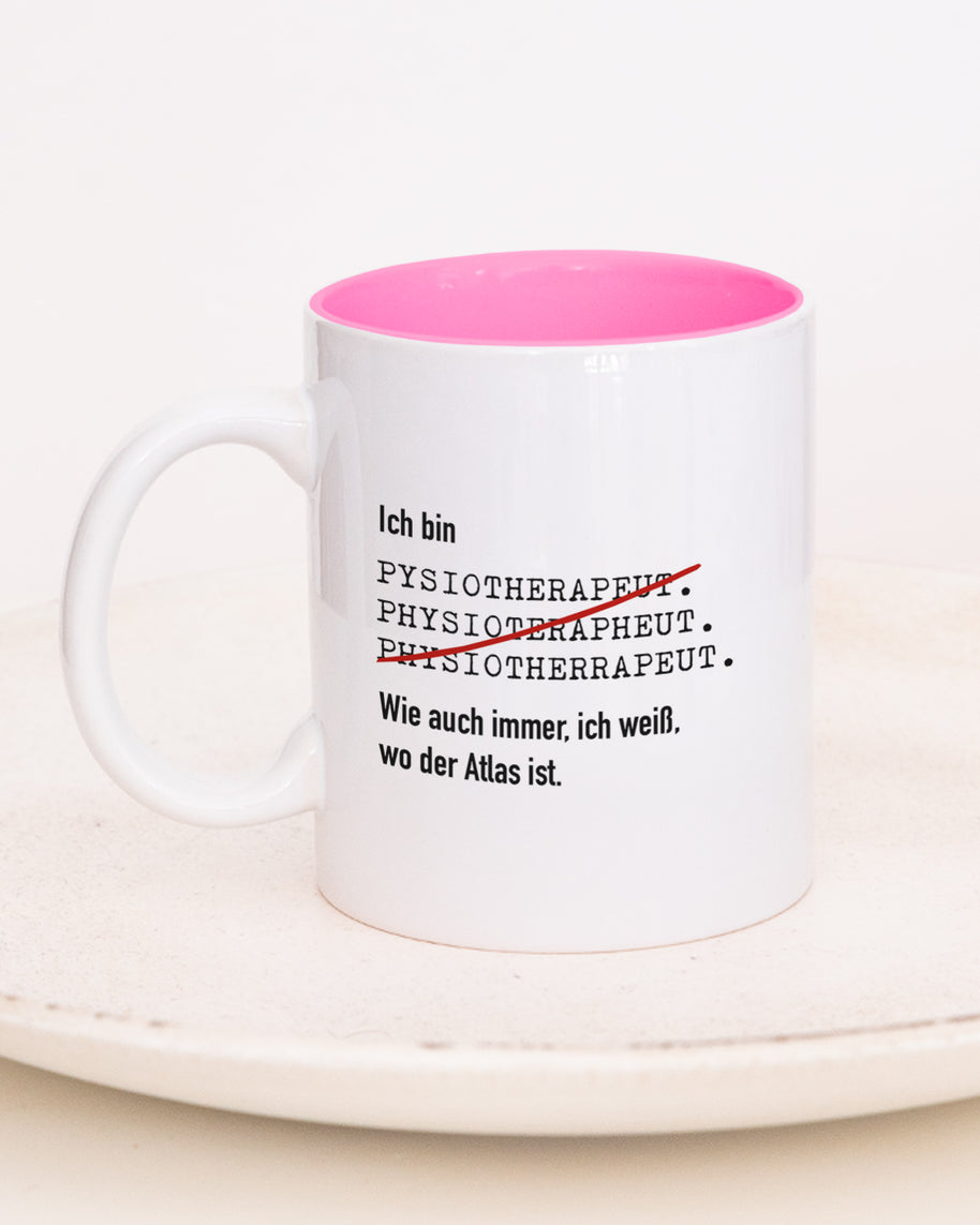 Ich bin Physiotherapeut/in - Tasse Physiotherapeut Pink Tasse Lieblingskollegen®