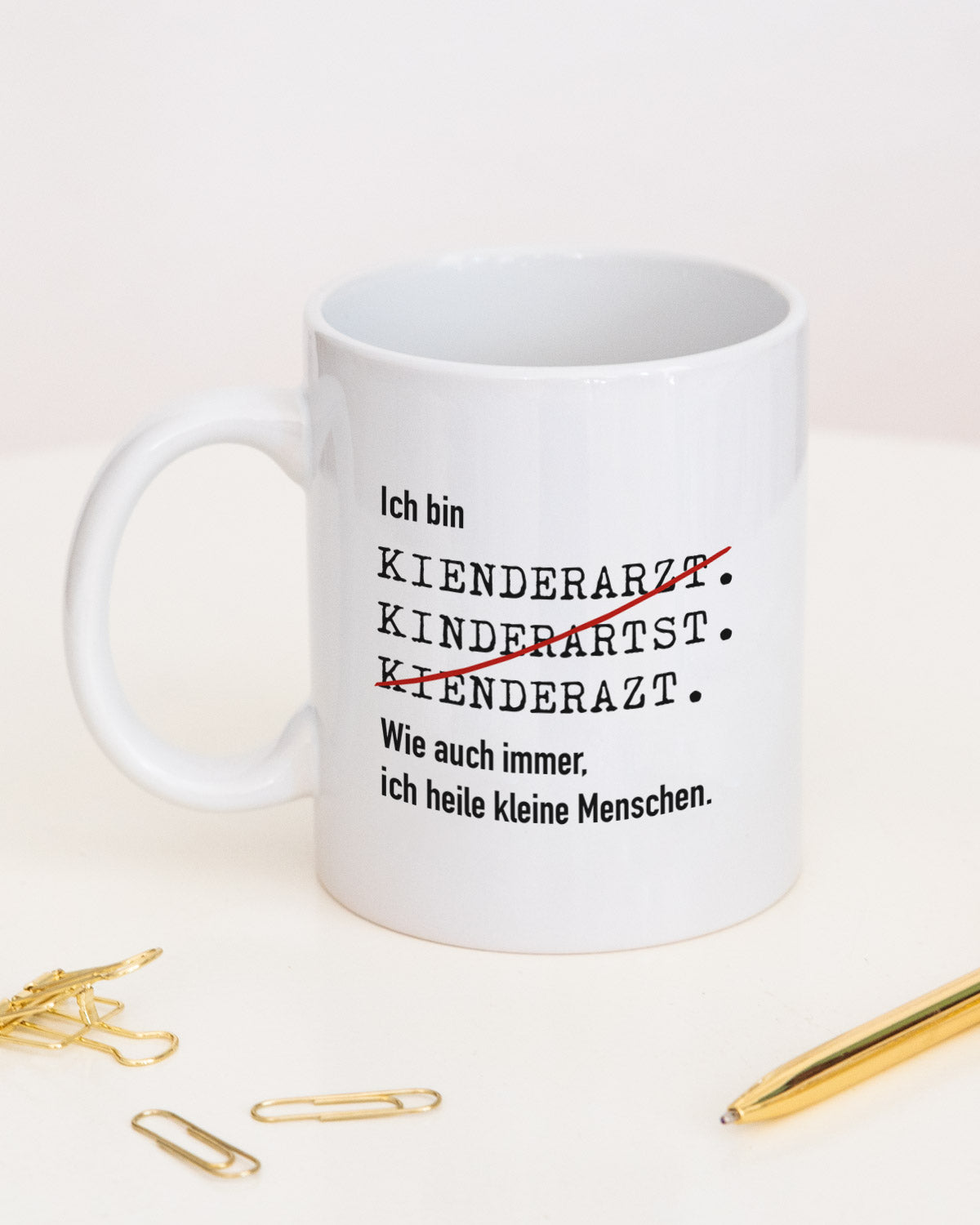 Ich bin Kinderarzt/Kinderärztin- Tasse Kinderarzt Weiß Tasse Lieblingskollegen®