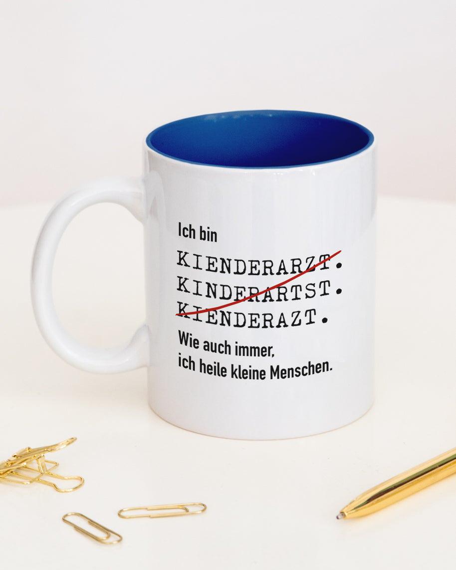 Ich bin Kinderarzt/Kinderärztin- Tasse Kinderarzt Dunkelblau Tasse Lieblingskollegen®