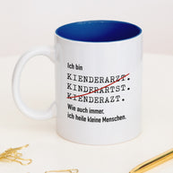 Ich bin Kinderarzt/Kinderärztin- Tasse Kinderarzt Dunkelblau Tasse Lieblingskollegen®