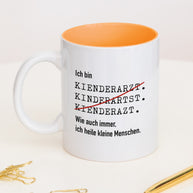 Ich bin Kinderarzt/Kinderärztin- Tasse Kinderarzt Orange Tasse Lieblingskollegen®