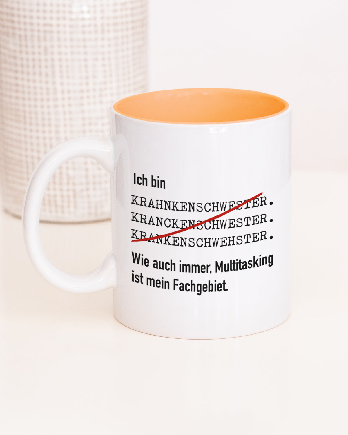 Ich bin Krankenschwester - Tasse Orange Tasse Lieblingskollegen®