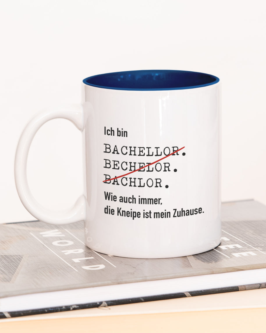 Ich bin Bachelor - Tasse Dunkelblau Tasse Lieblingskollegen