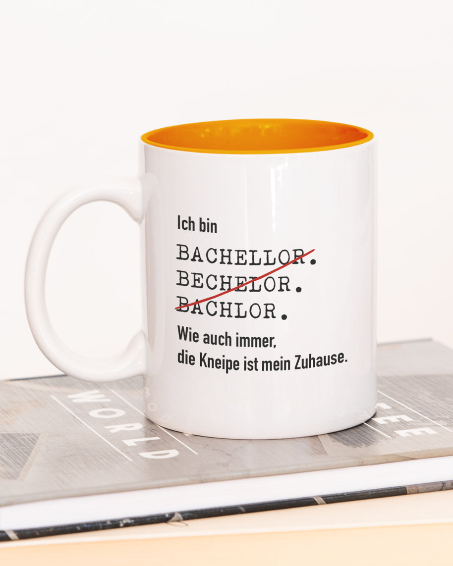 Ich bin Bachelor - Tasse Orange Tasse Lieblingskollegen