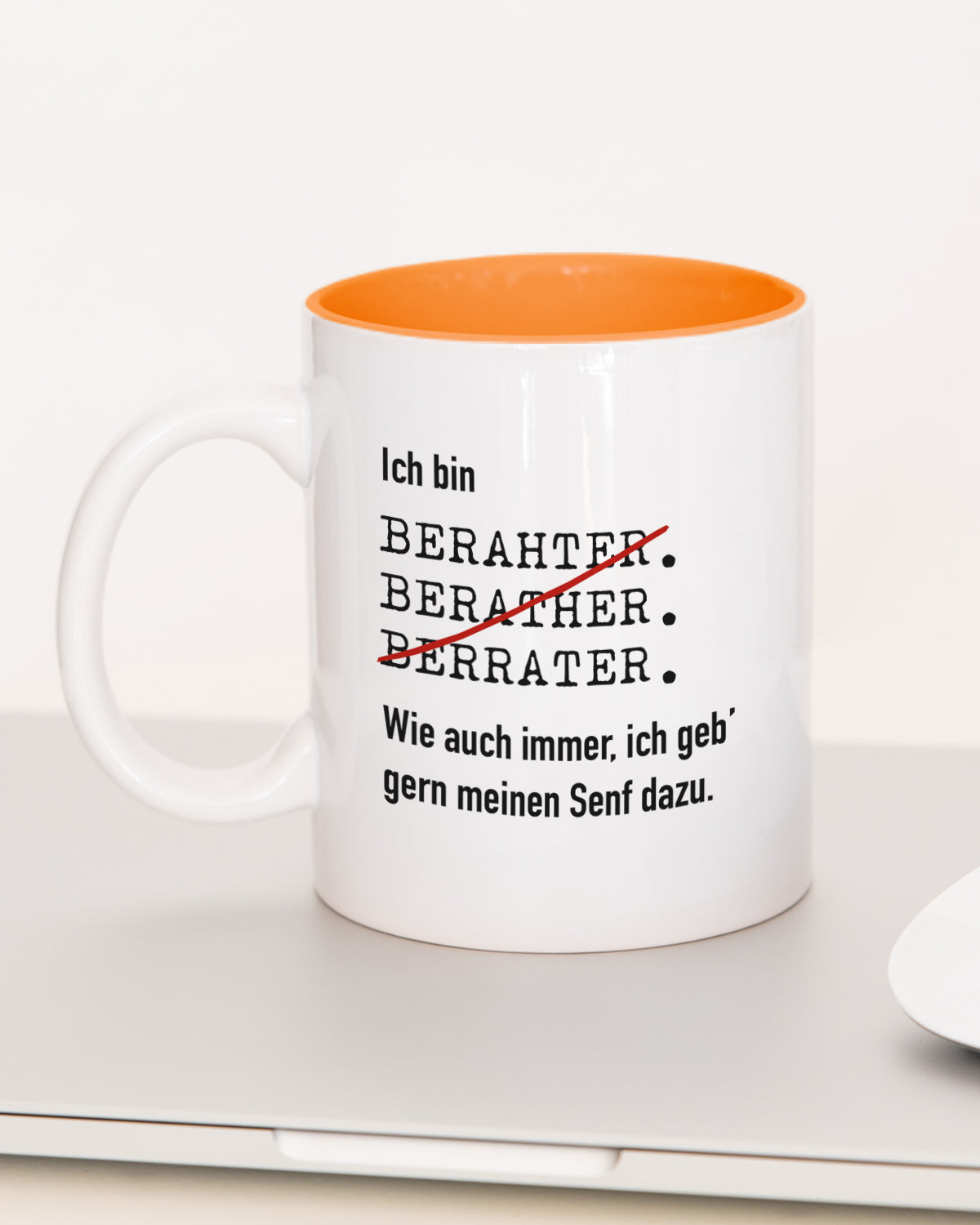 Ich bin Berater/in - Tasse Berater Orange Tasse Lieblingskollegen®