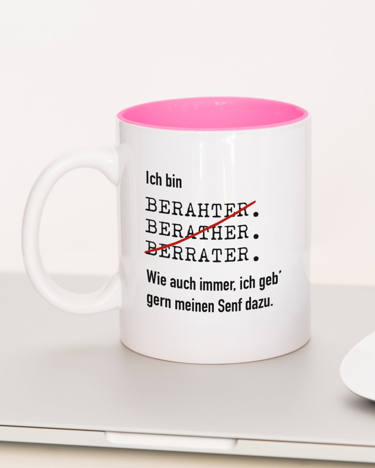 Ich bin Berater/in - Tasse Berater Pink Tasse Lieblingskollegen®