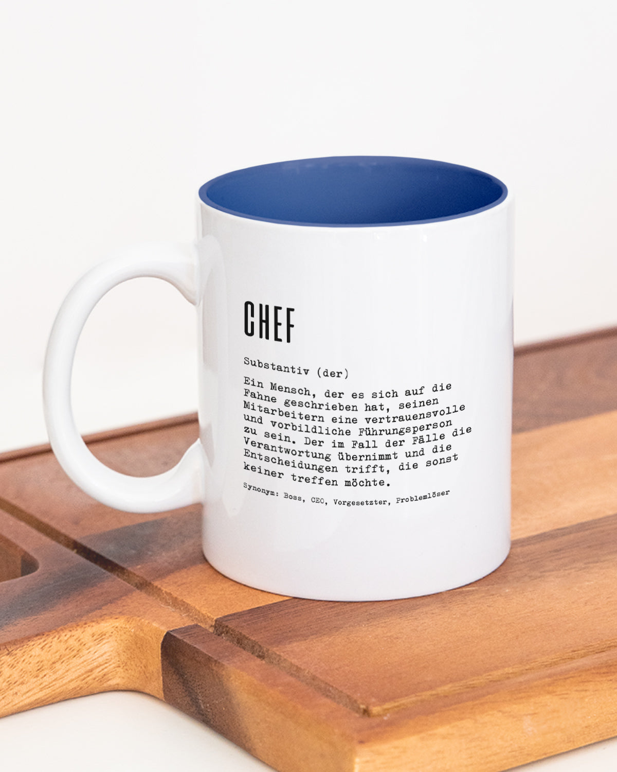 Definition Chef/in - Tasse Chef Dunkelblau Tasse Lieblingskollegen®