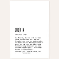 Dudeneintrag Chefin - personalisierbares Poster