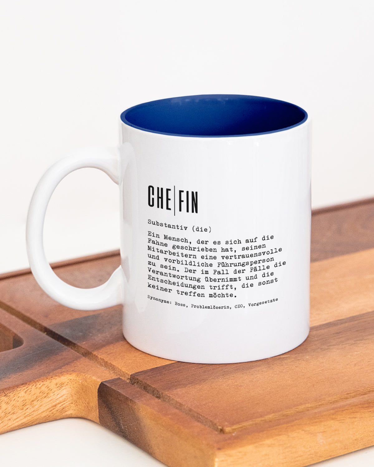 Definition Chef/in - Tasse Chefin Dunkelblau Tasse Lieblingskollegen®