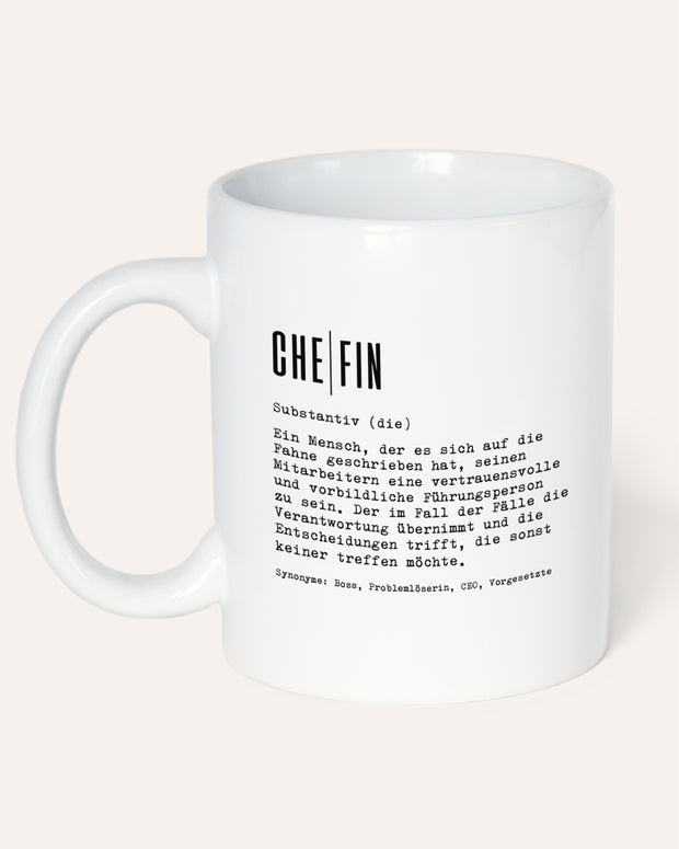 Definition Chef/in - Tasse Chefin Weiß Tasse Lieblingskollegen®