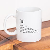 Definition Tja - Tasse