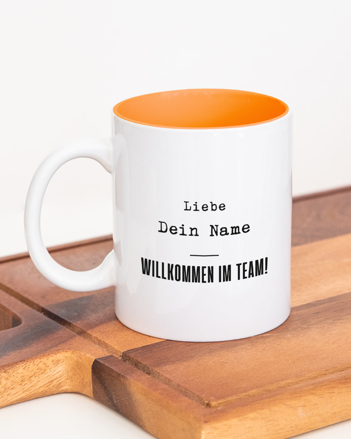 Willkommen im Team! (w) - Tasse Orange Tasse Lieblingskollegen®