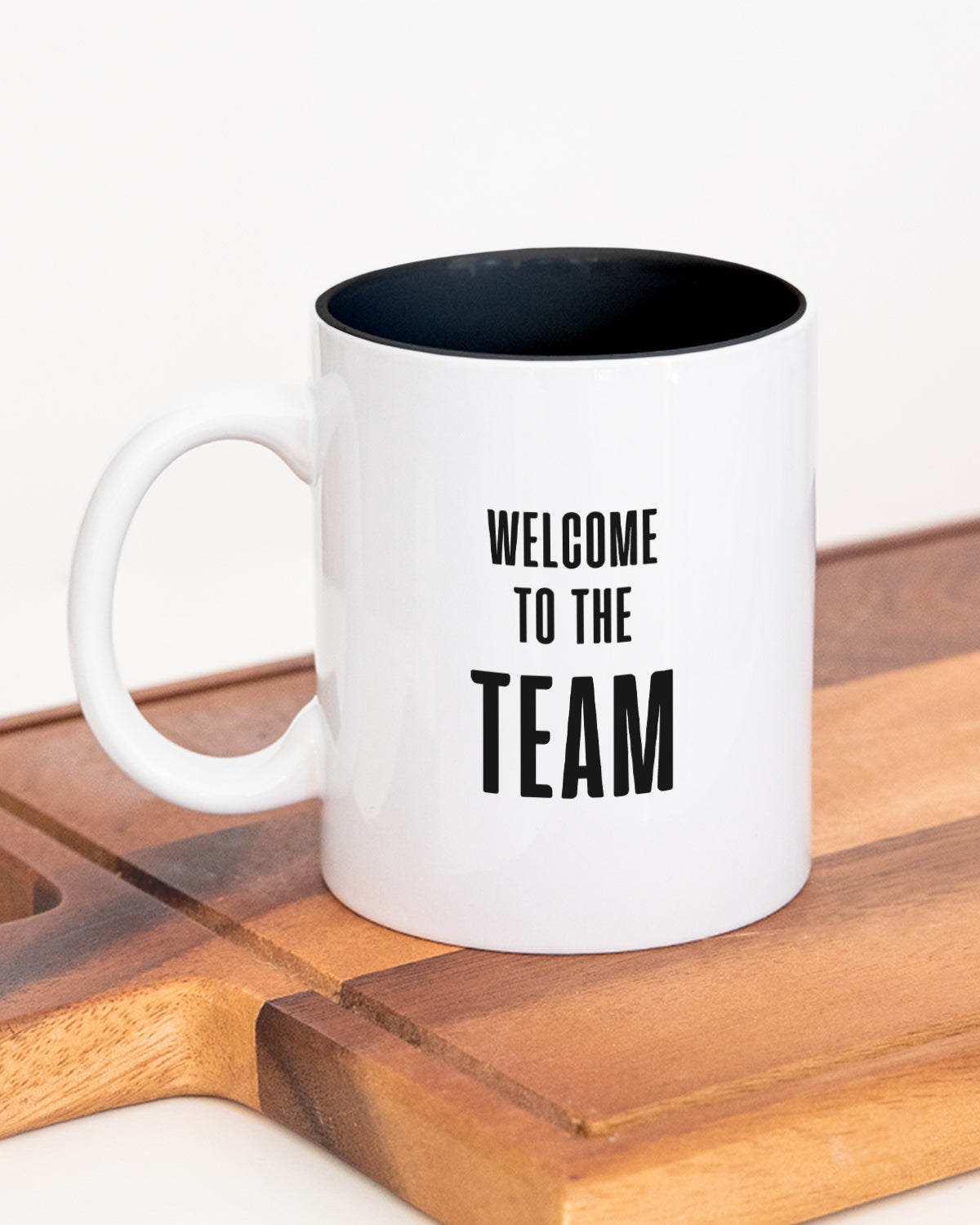Welcome to the Team (+Wunschlogo) - Tasse Schwarz Tasse Lieblingskollegen®