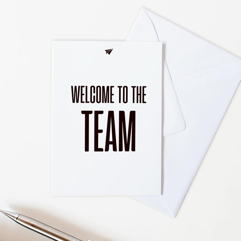 Welcome to the Team - Grußkarte