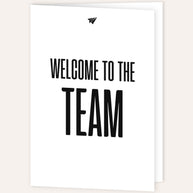 Welcome to the Team - Grußkarte