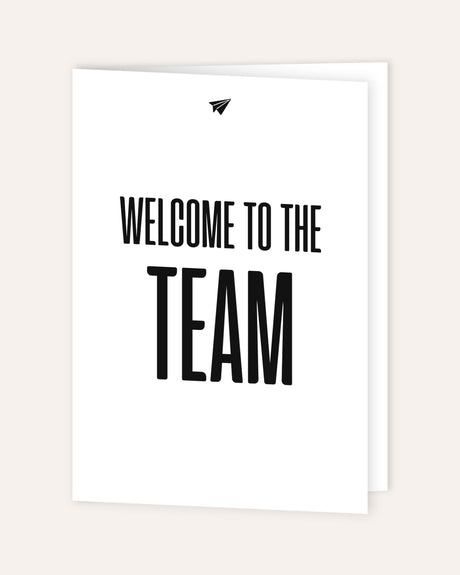 Welcome to the Team - Grußkarte