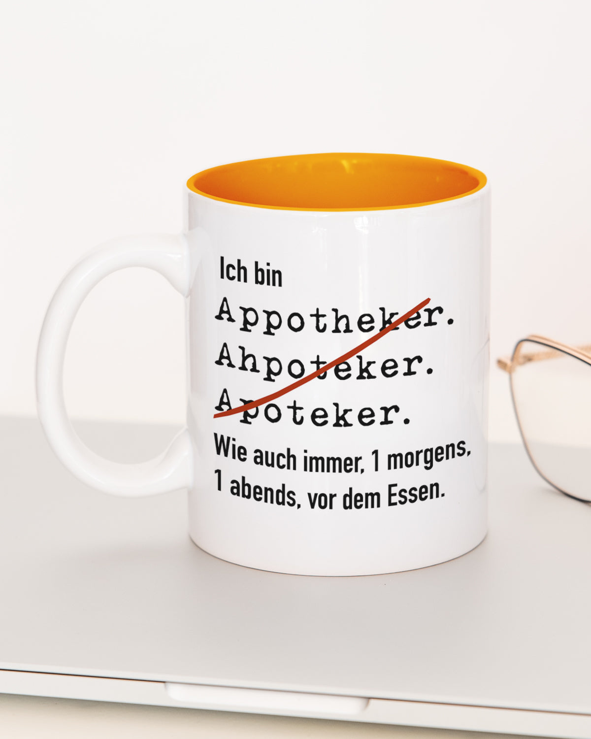 Ich bin Apotheker/in - Tasse Apotheker Orange Tasse Lieblingskollegen®