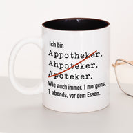 Ich bin Apotheker/in - Tasse Apotheker Schwarz Tasse Lieblingskollegen®