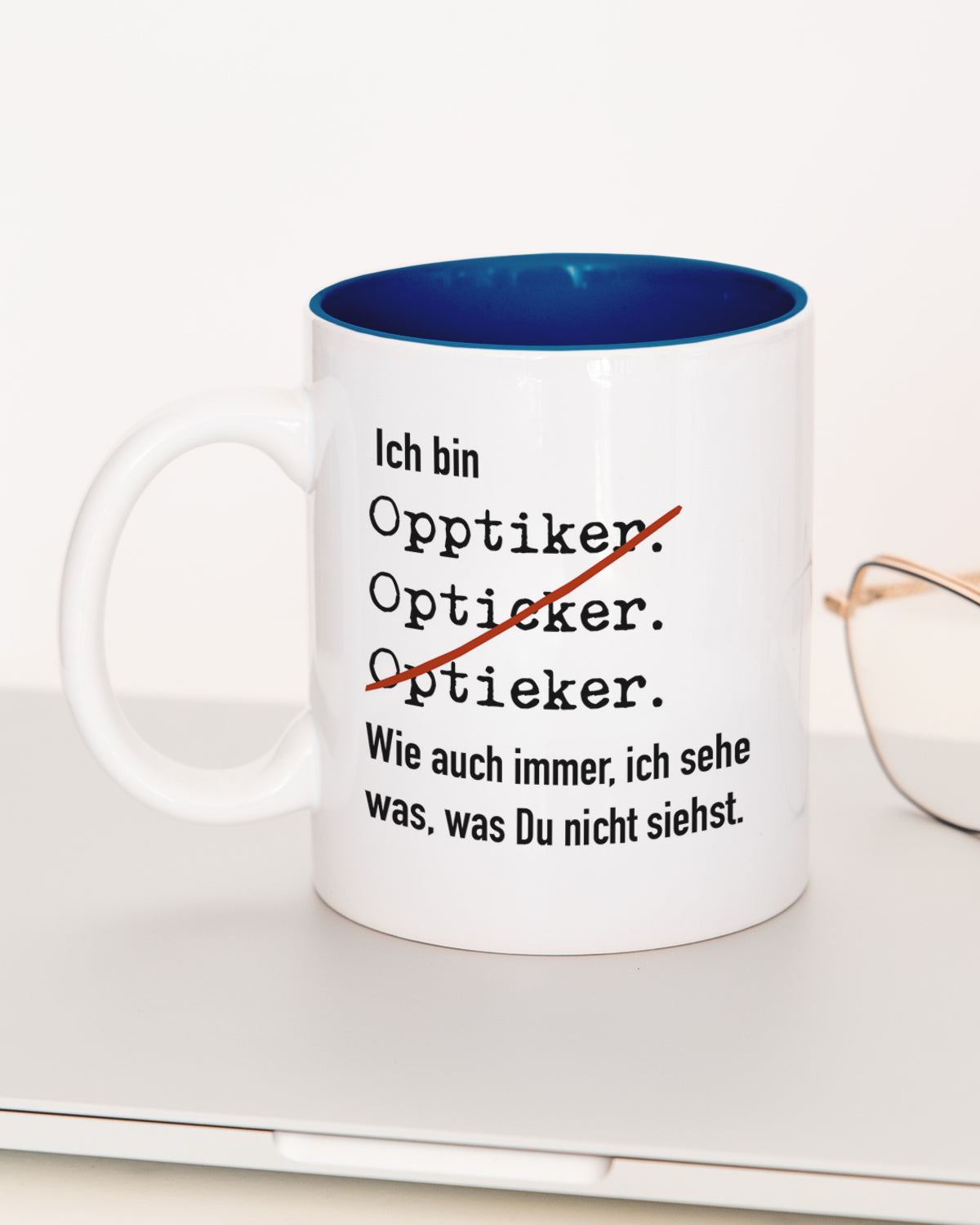 Ich bin Optiker/in - Tasse Optiker Dunkelblau Tasse Lieblingskollegen®