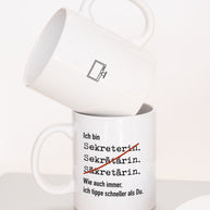 Ich bin Sekretärin - Tasse