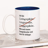 Ich bin Logopäde/in - Tasse Logopäde Dunkelblau Tasse Lieblingskollegen®