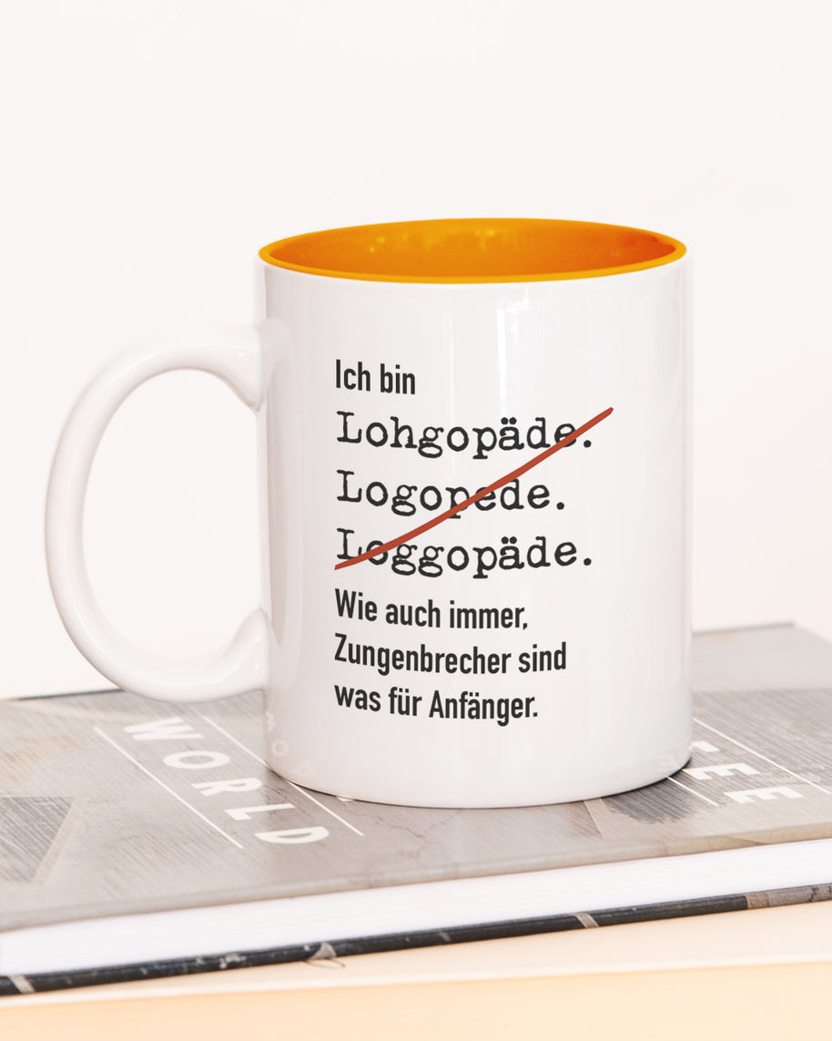 Ich bin Logopäde/in - Tasse Logopäde Orange Tasse Lieblingskollegen®