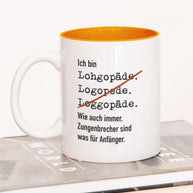 Ich bin Logopäde/in - Tasse Logopäde Orange Tasse Lieblingskollegen®