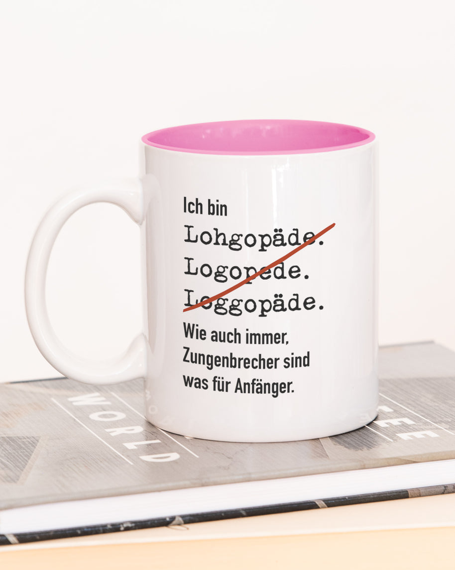 Ich bin Logopäde/in - Tasse Logopäde Pink Tasse Lieblingskollegen®