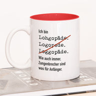 Ich bin Logopäde/in - Tasse Logopäde Rot Tasse Lieblingskollegen®