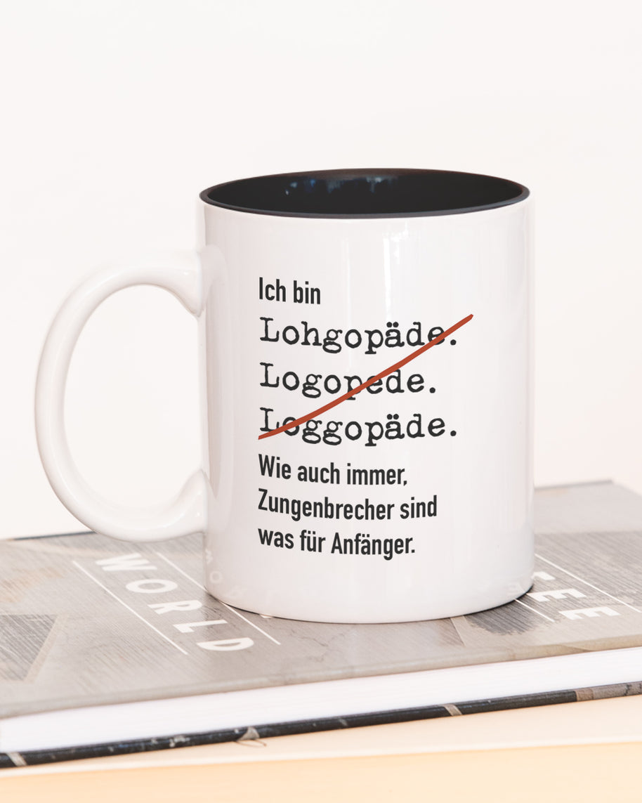 Ich bin Logopäde/in - Tasse Logopäde Schwarz Tasse Lieblingskollegen®
