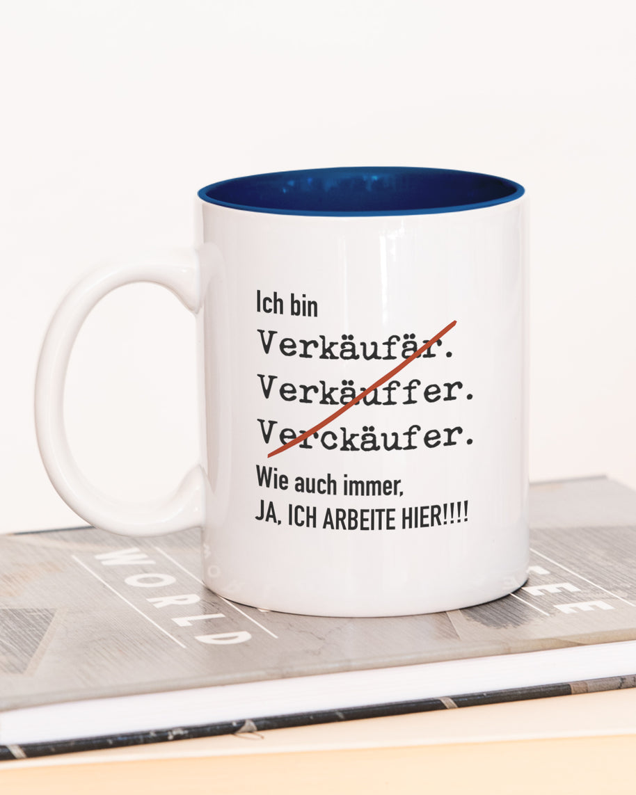 Ich bin Verkäufer/in - Tasse Verkäufer Dunkelblau Tasse Lieblingskollegen®