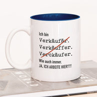 Ich bin Verkäufer/in - Tasse Verkäufer Dunkelblau Tasse Lieblingskollegen®
