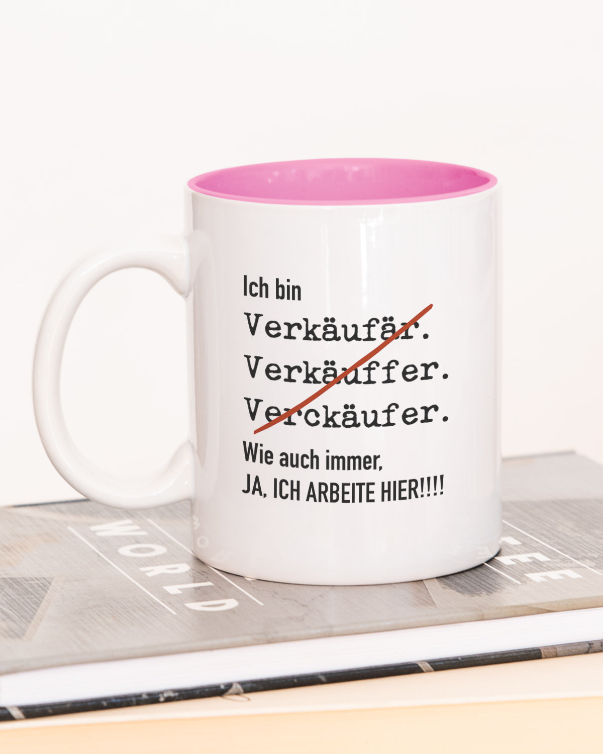 Ich bin Verkäufer/in - Tasse Verkäufer Pink Tasse Lieblingskollegen®