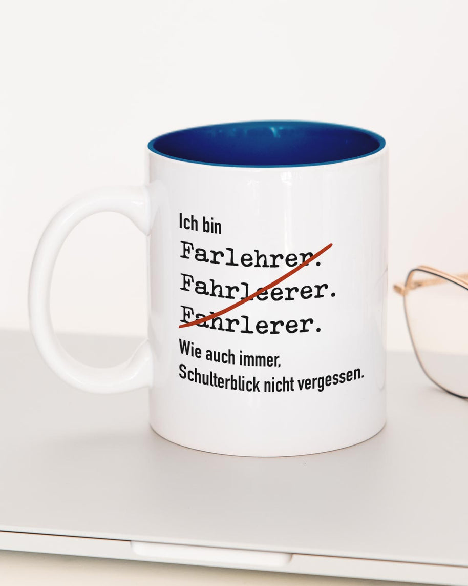 Ich bin Fahrlehrer - Tasse Dunkelblau Tasse LKM1375_Tasse_Ich-bin-Fahrlehrer_Mood_Shop_Dunkelblau Lieblingskollegen®