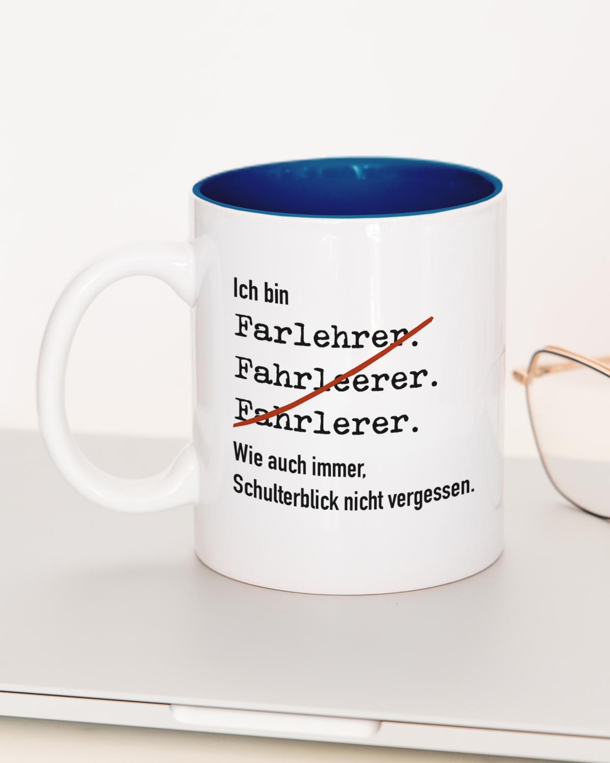 Ich bin Fahrlehrer/in - Tasse Fahrlehrer Dunkelblau Tasse Lieblingskollegen®