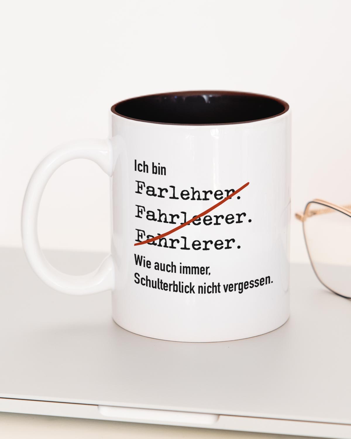 Ich bin Fahrlehrer/in - Tasse Fahrlehrer Schwarz Tasse Lieblingskollegen®