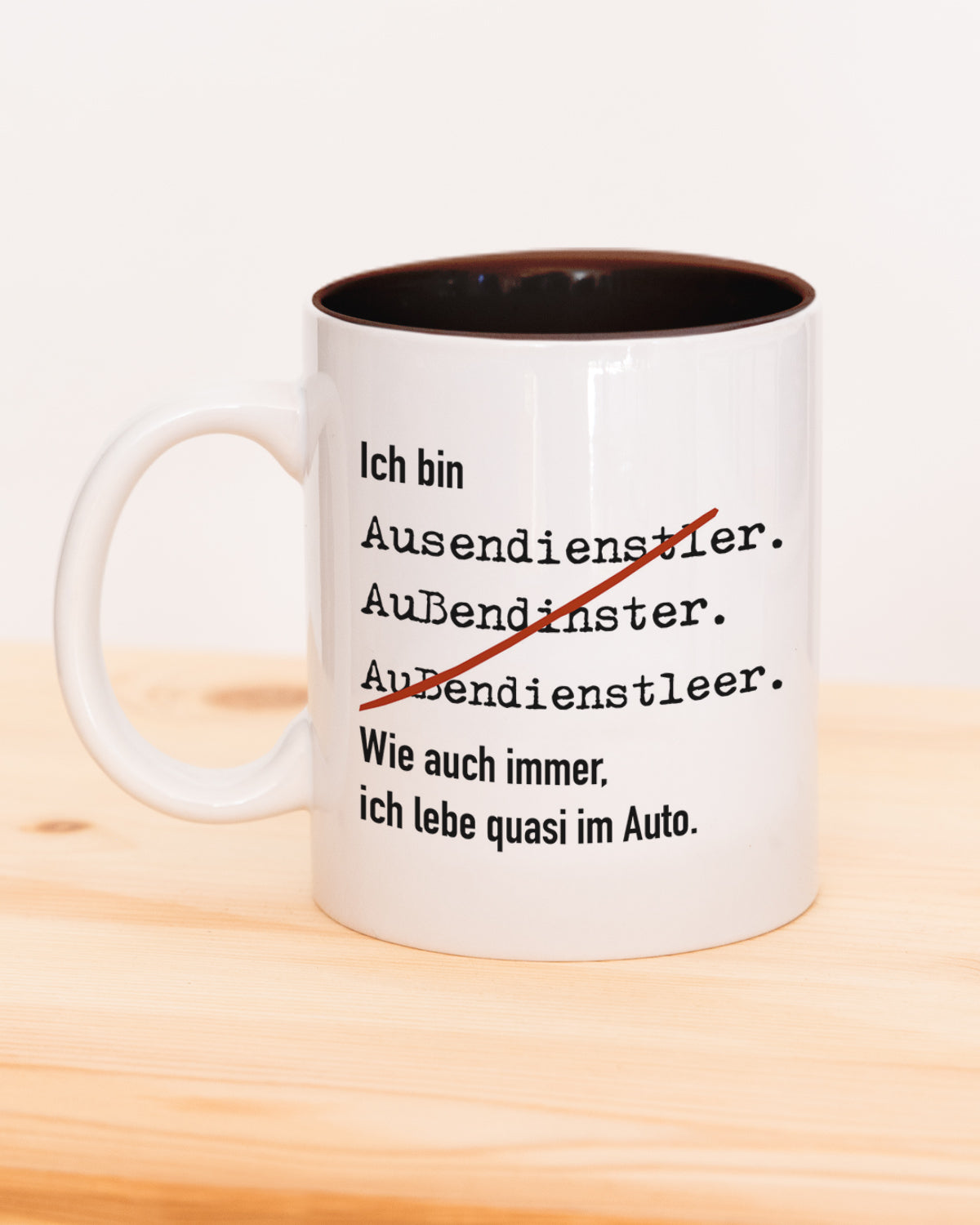 Ich bin Außendienstler - Tasse Schwarz Tasse Lieblingskollegen®