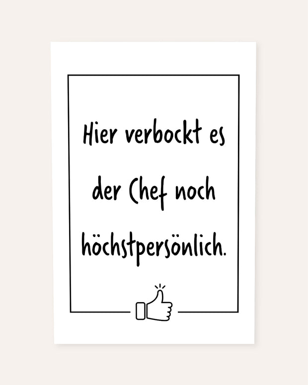 Hier verbockt es der Chef - Poster