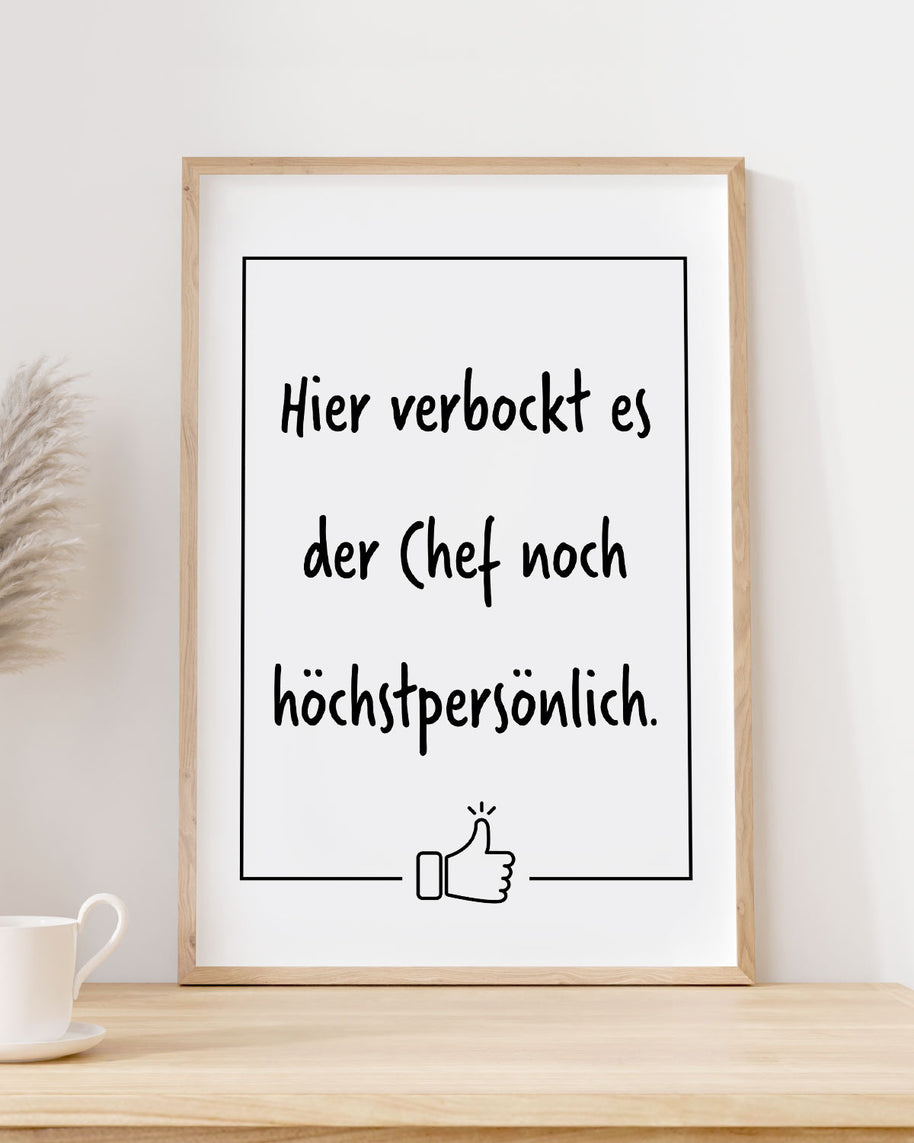 Hier verbockt es der Chef - Poster