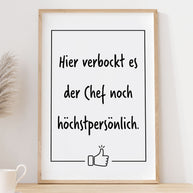 Hier verbockt es der Chef - Poster
