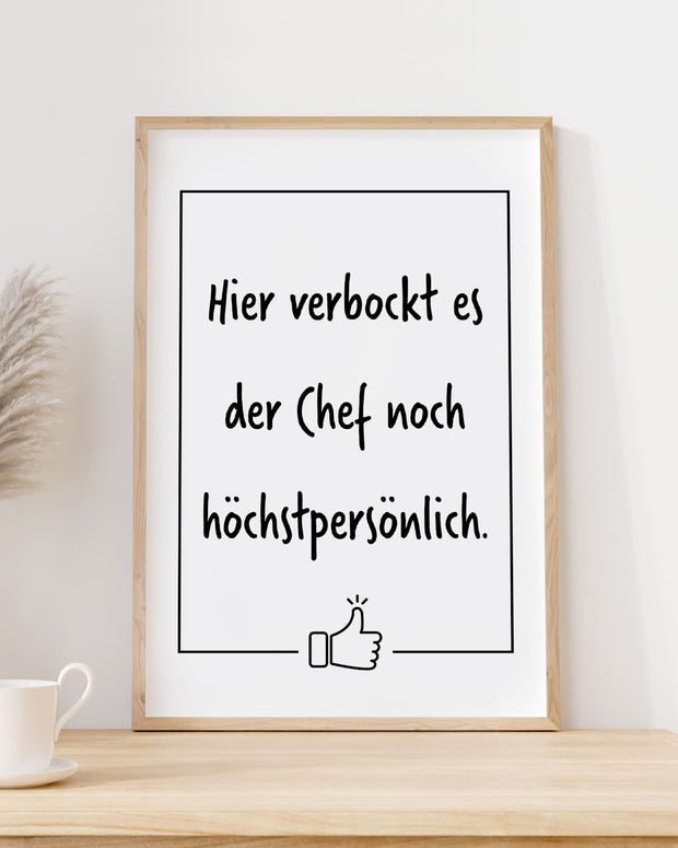 Hier verbockt es der Chef - Poster