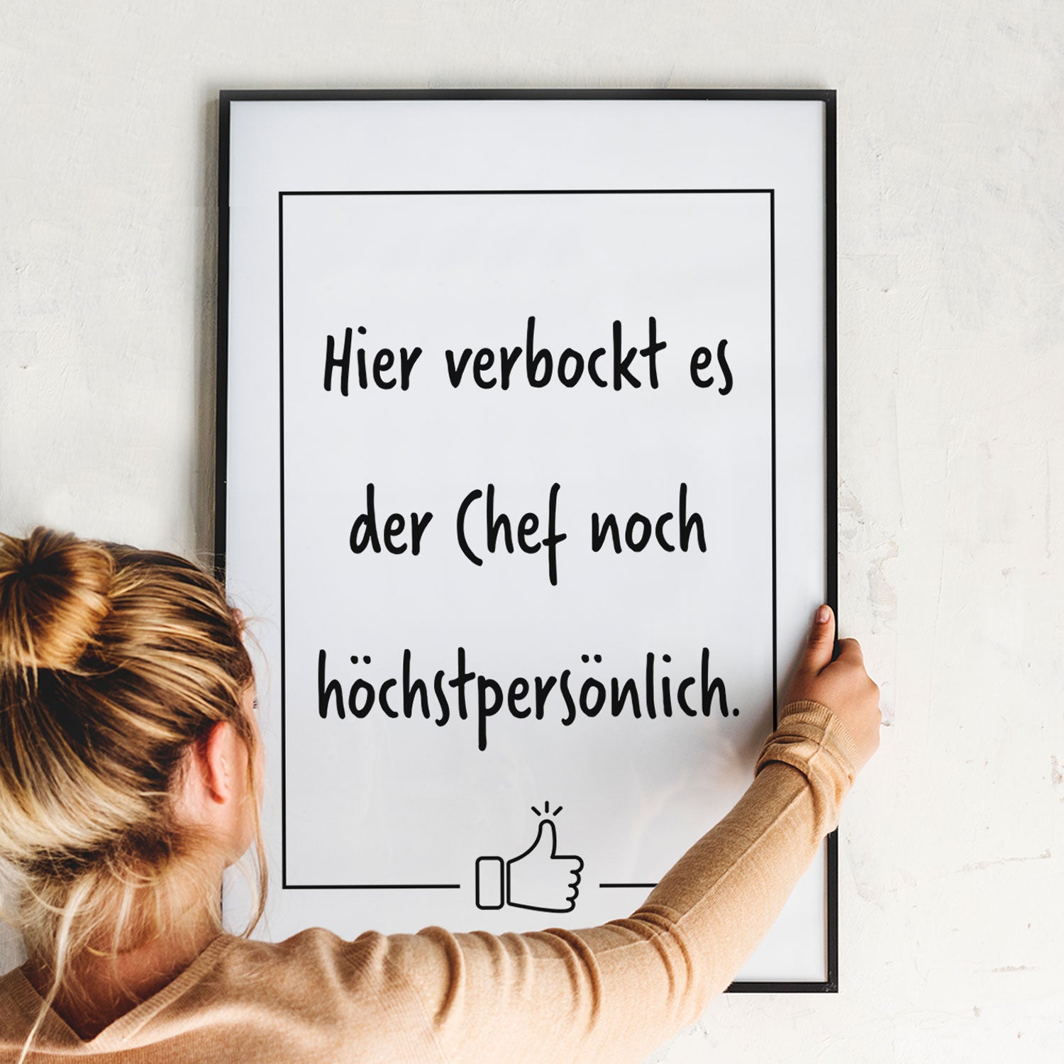 Hier verbockt es der Chef - Poster Poster Lieblingskollegen®