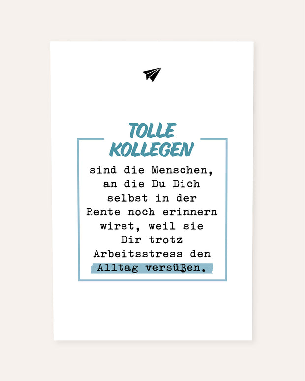 Tolle Kollegen - Poster Poster Lieblingskollegen
