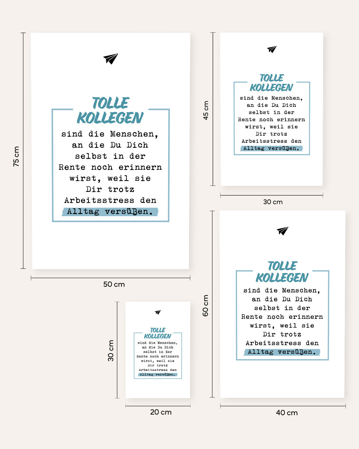 Tolle Kollegen - Poster Poster Lieblingskollegen®