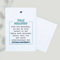 Tolle Kollegen - Postkarte