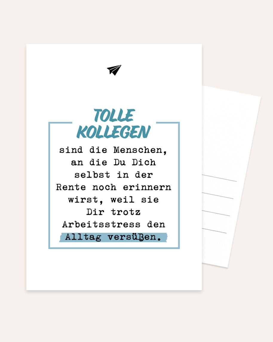 Tolle Kollegen - Postkarte