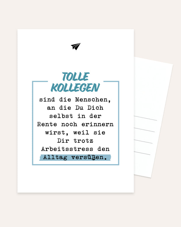 Tolle Kollegen - Postkarte