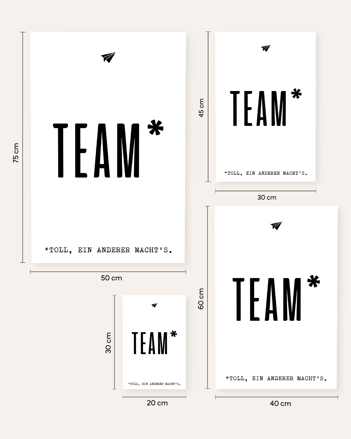 Team - Poster Poster Lieblingskollegen®