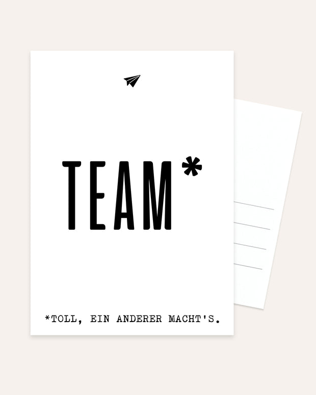 Team - Postkarte
