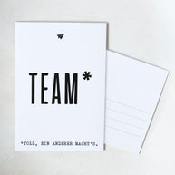 Team - Postkarte
